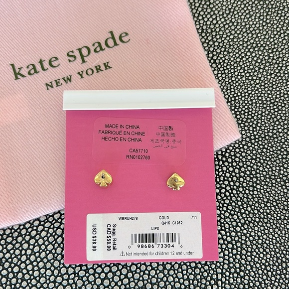 Kate Spade lips earrings💋 - Picture 3 of 3